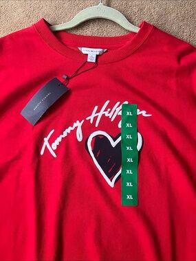 Tommy Hilfiger Kids Red Heart Graphic Sweatshirt